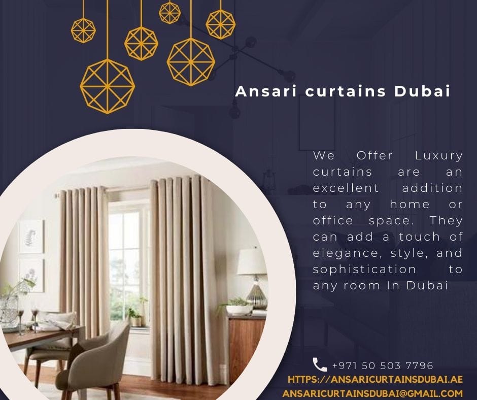 luxury curtains Dubai