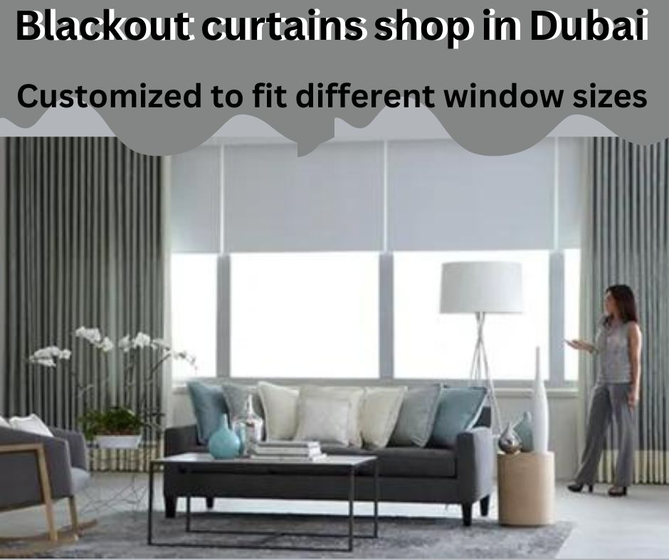 Blackout curtains shop in Dubai